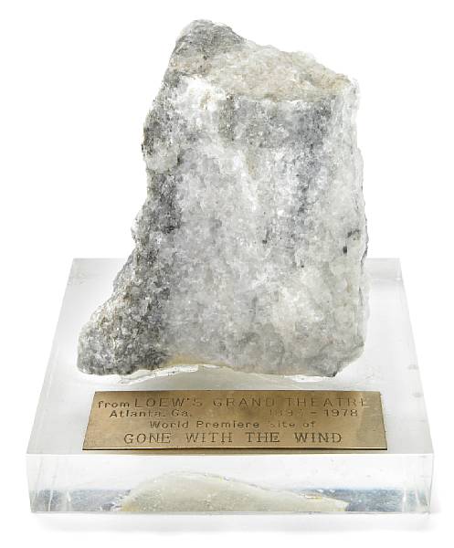 Appraisal: A souvenir stone from Lowe's Grand Theatre in Atlanta Georgia