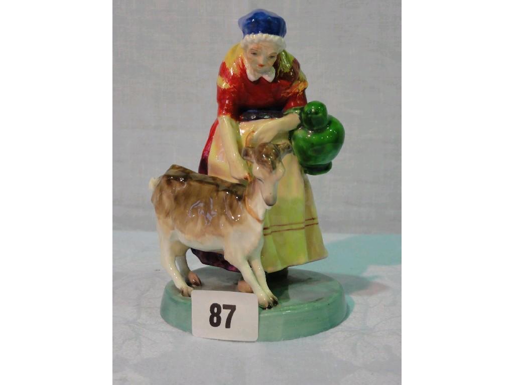 Appraisal: A Royal Worcester figure of the Old Goat Woman modelled