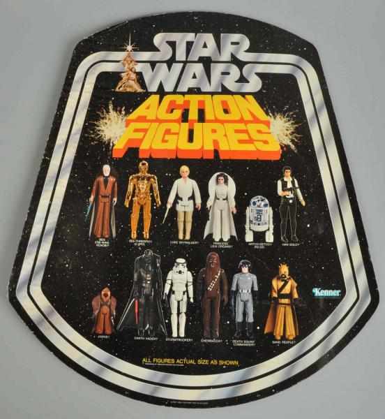 Appraisal: Star Wars Action Figure Store Display Sign Description For the