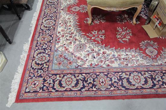 Appraisal: ORIENTAL STYLE RUG Room size rug having a deep red