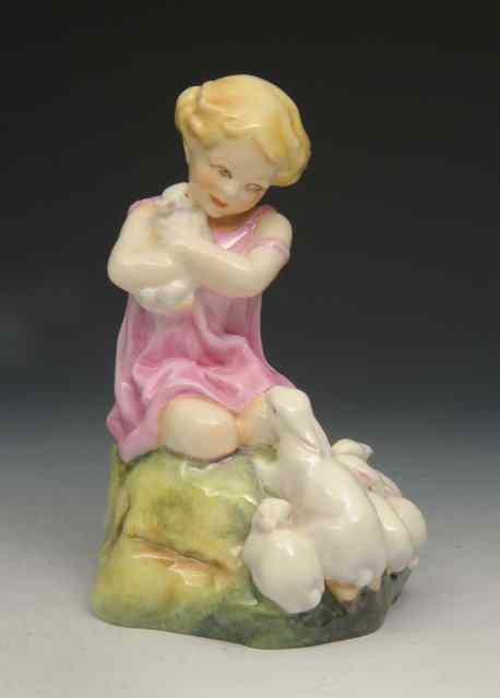 Appraisal: A ROYAL WORCESTER PORCELAIN MODEL 'My Favourite' modelled by Freda