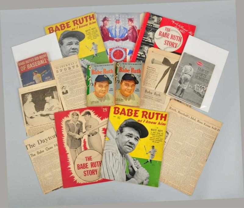 Appraisal: Lot of Publications with Babe Ruth Description Lot includes two