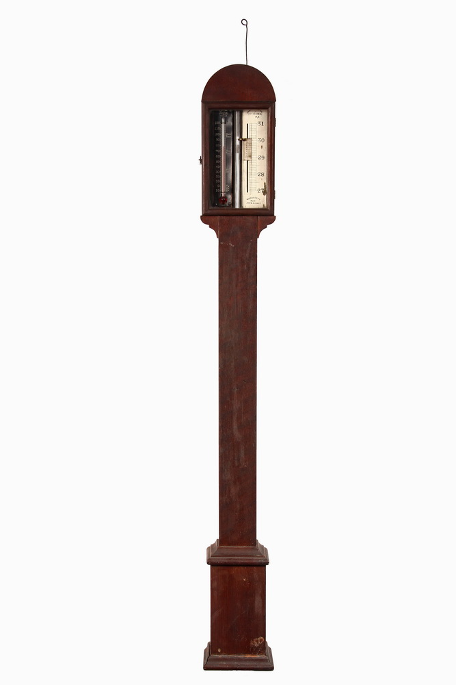 Appraisal: STICK BAROMETER - Mahogany Cased circa s made by Charles