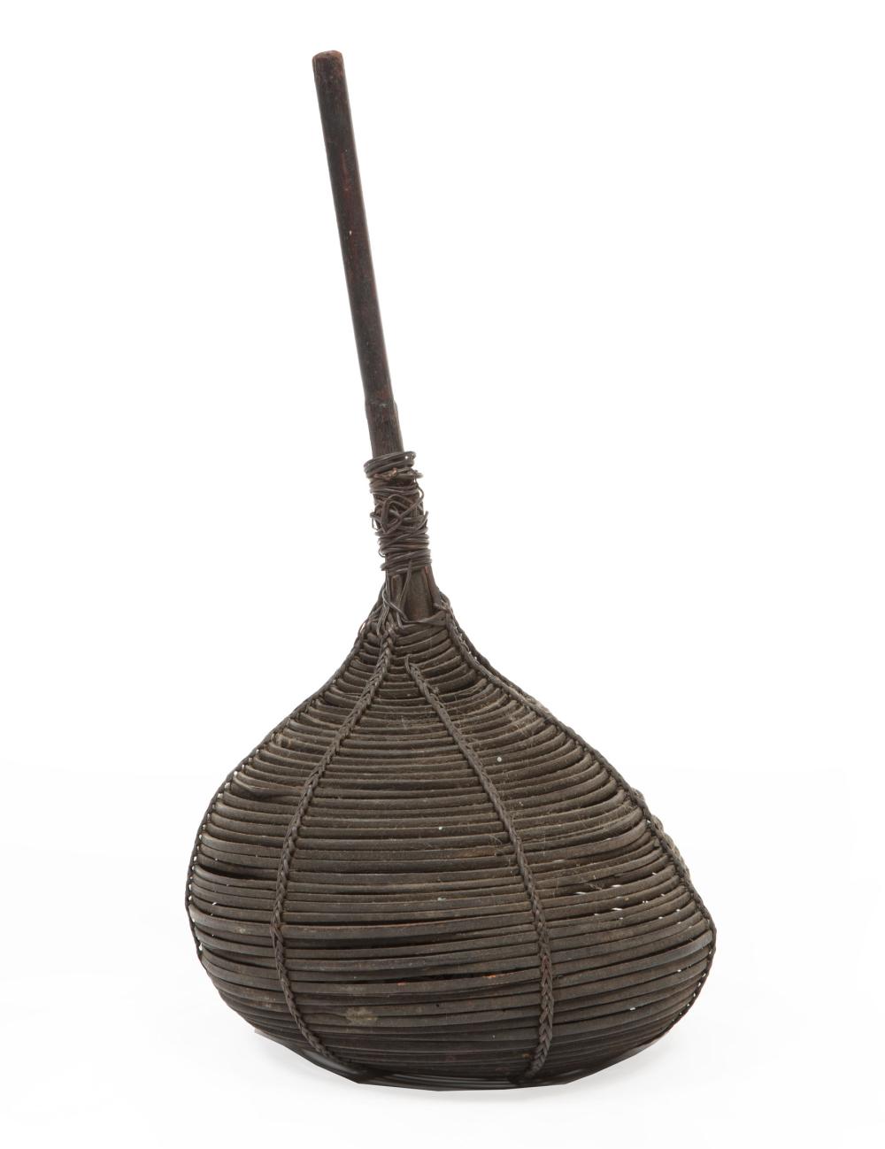 Appraisal: African Songye Basket Rattle Democratic Republic of Congo Zaire wood