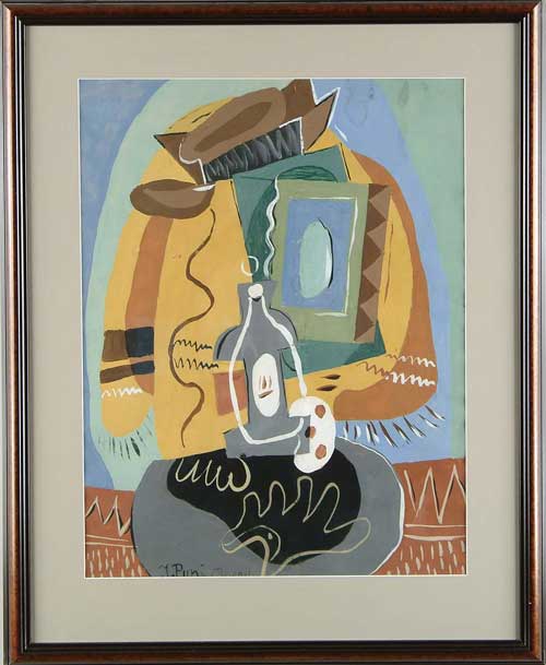 Appraisal: JEAN POUGNY IVAN PUNI Russian French - ABSTRACT STILL LIFE