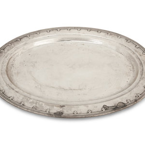 Appraisal: A Tiffany Co St Dunstan Silver Platter New York First