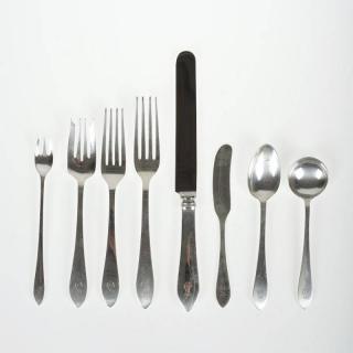 Appraisal: Tiffany Co Faneuil pattern silver flatware set th c incl