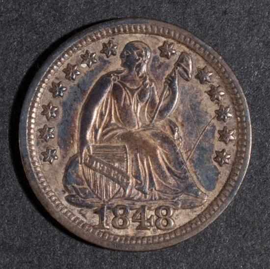 Appraisal: United States seated Liberty type silver half dime large date