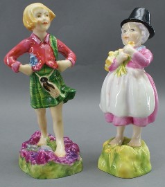 Appraisal: A Royal Worcester Figure RW 'Scotland' together with another Royal