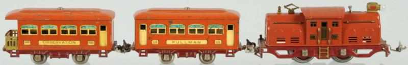 Appraisal: Lionel O-Gauge No Passenger Train Set American Pre-war Terracotta Includes