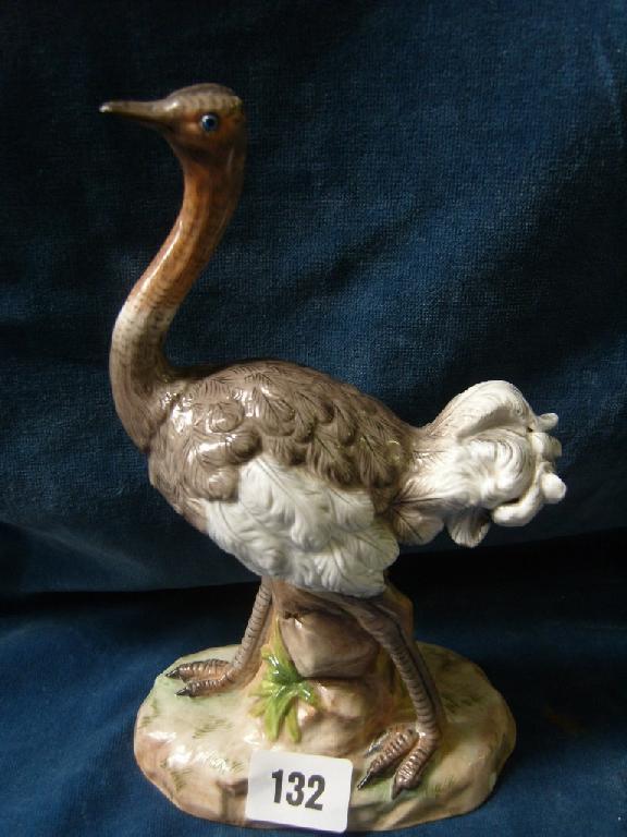 Appraisal: A th century German model of a walking ostrich with