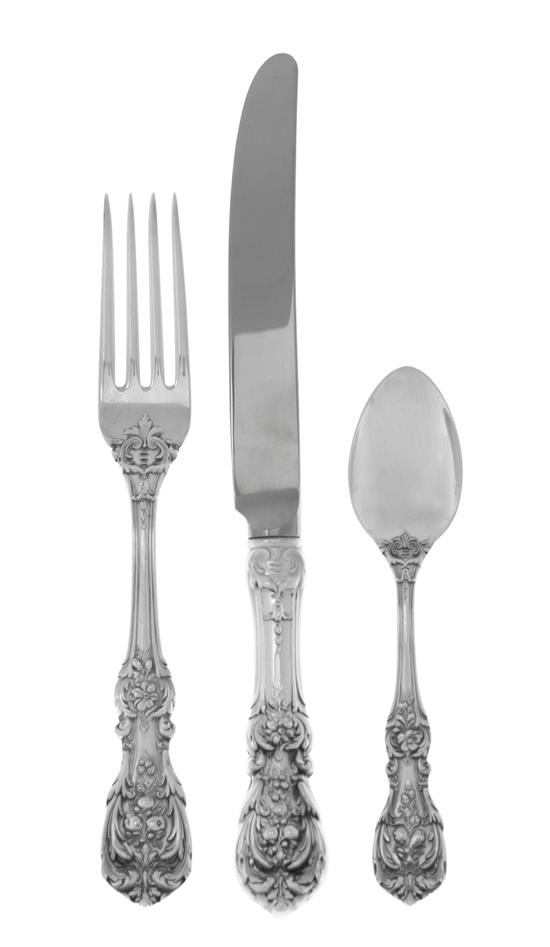 Appraisal: Sale Lot An American Silver Flatware Service Reed Barton Taunton