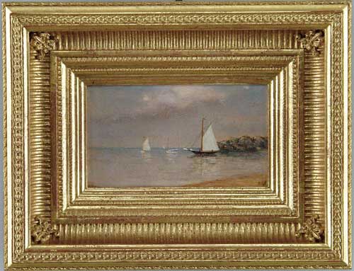 Appraisal: FRANCIS AUGUSTUS SILVA American - TRANQUIL SAIL Oil on board