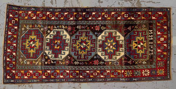 Appraisal: A Moghan Kazak rug Caucasus late th century size approximately