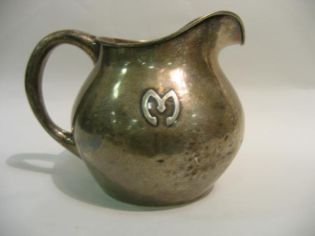 Appraisal: THE KALO SHOP CHICAGO Hand wrought sterling silver pitcher pattern