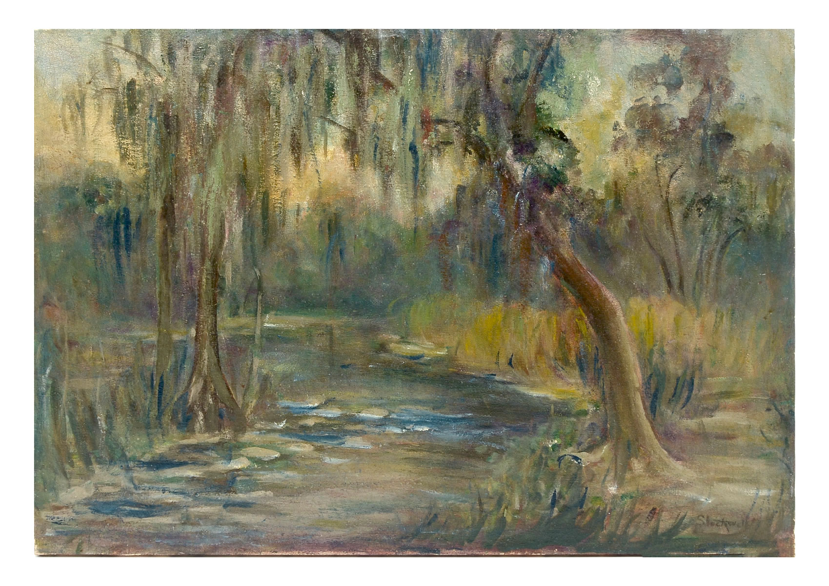 Appraisal: STOCKWELL Catherine American - Florida Swamp Scene Oil Canvas ''