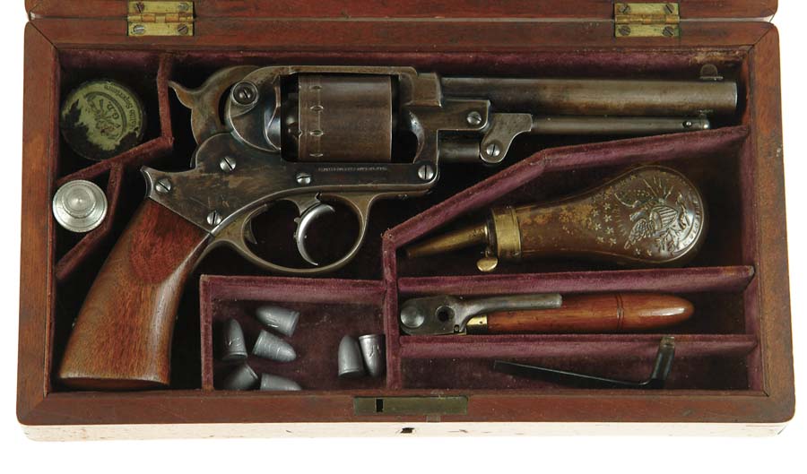 Appraisal: CASED STARR DA ARMY PERCUSSION REVOLVER Cal SN Rare cased