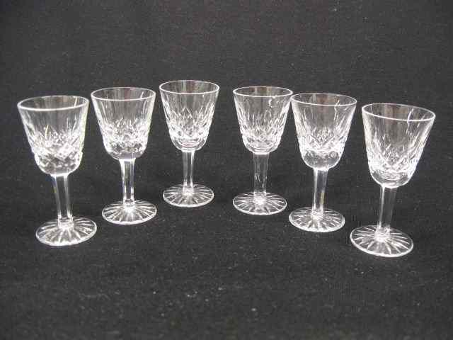 Appraisal: Waterford ''Lismore'' Cut Crystal Cordials signed - '' excellent