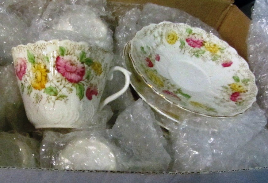 Appraisal: An eleven piece Foley tea service and sundry