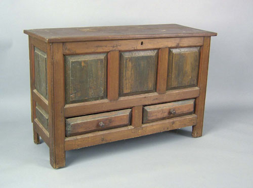 Appraisal: William Mary pine blanket chest early th c with a