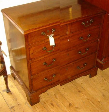 Appraisal: A SMALL MAHOGANY CHEST th century the moulded edged top