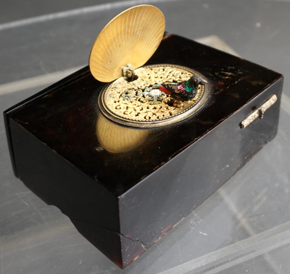 Appraisal: SWISS ENCASED SINGING BIRD AUTOMATON AS IS X X IN