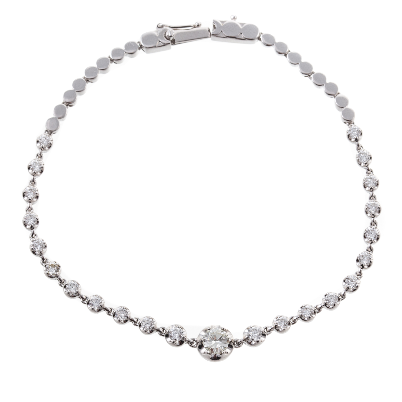 Appraisal: A CTW DIAMOND LINK BRACELET IN K K white gold