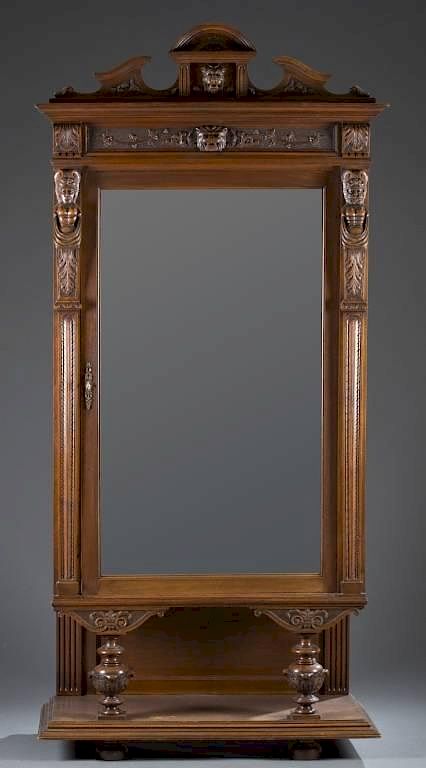 Appraisal: Neo-classical revival style glass front cabinet A Neo-Classical revival style