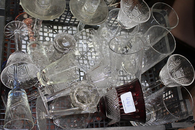 Appraisal: A QUANTITY OF GLASSWARE