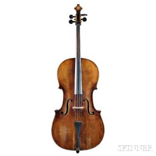 Appraisal: Bohemian Violoncello c th Century labeled Josef Klotz in Mittenwalde