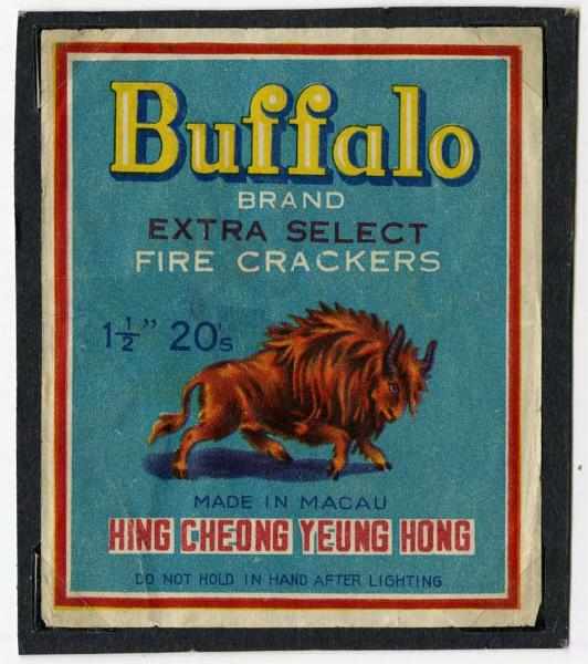 Appraisal: Buffalo -Pack Firecracker Label Class Manufactured by Hing Cheong Yeung