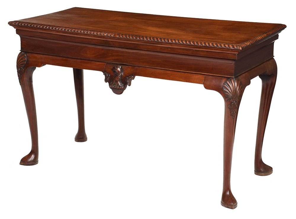 Appraisal: George II Carved Mahogany Pier Table probably Irish mid th