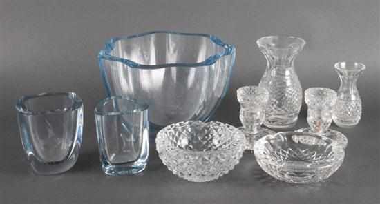 Appraisal: Six assorted Waterford crystal items including two miniature vases pair