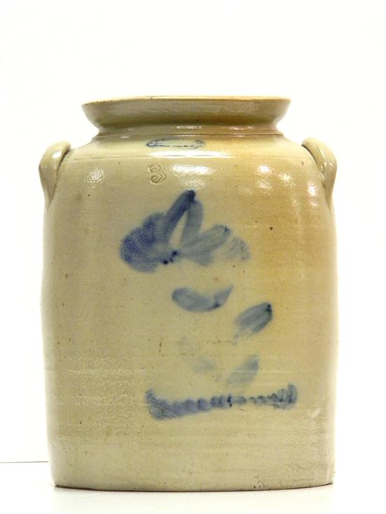 Appraisal: A E Smith and Sons salt glazed jar with cobalt