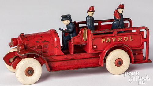 Appraisal: KENTON PAINTED CAST IRON PATROL WAGONKenton painted cast iron Patrol