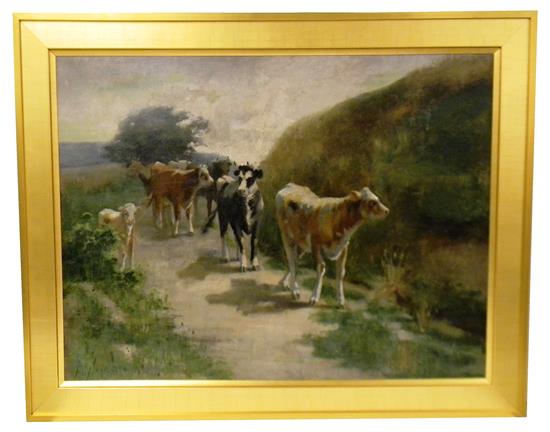 Appraisal: F C Noyes American th C oil on canvas of