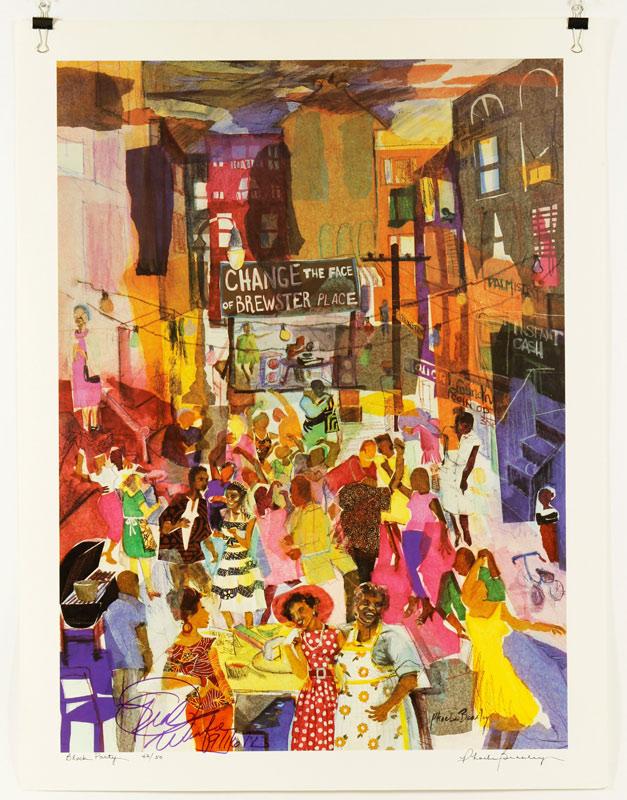 Appraisal: - Beasley Block Party Print Pheobe Beasley Block Party print