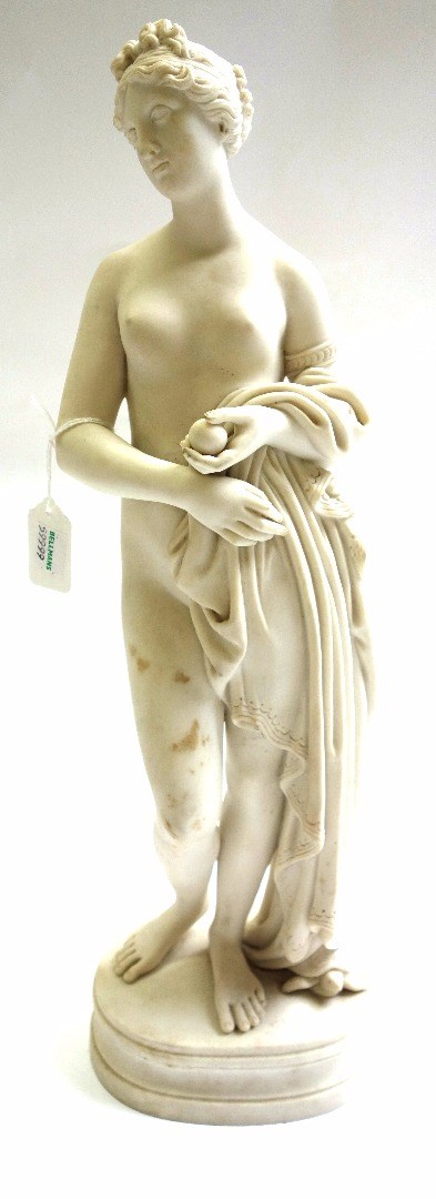 Appraisal: A Parian ware figure late th century depicting a classical