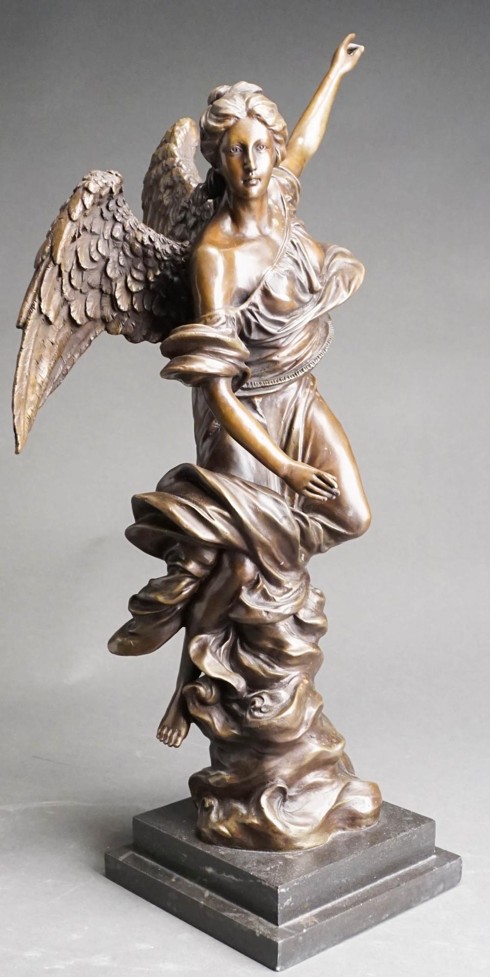 Appraisal: AFTER ADOLF ALEXANDER WEINMAN AMERICAN - DESCENDING NIGHT BRONZE STATUE