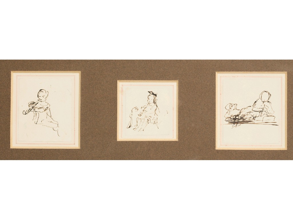 Appraisal: SIR DAVID WILKIE RA Three studies of children pen and