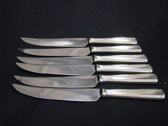 Appraisal: Set of Silverplate Steak Knives