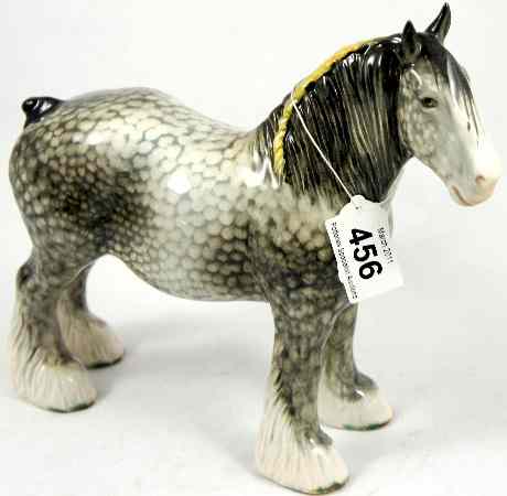 Appraisal: Beswick Rocking Horse Grey Shire Horse Model Good Early Colourway