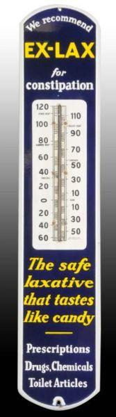 Appraisal: Ex-Lax Porcelain Thermometer Description Circa s to s Some chips