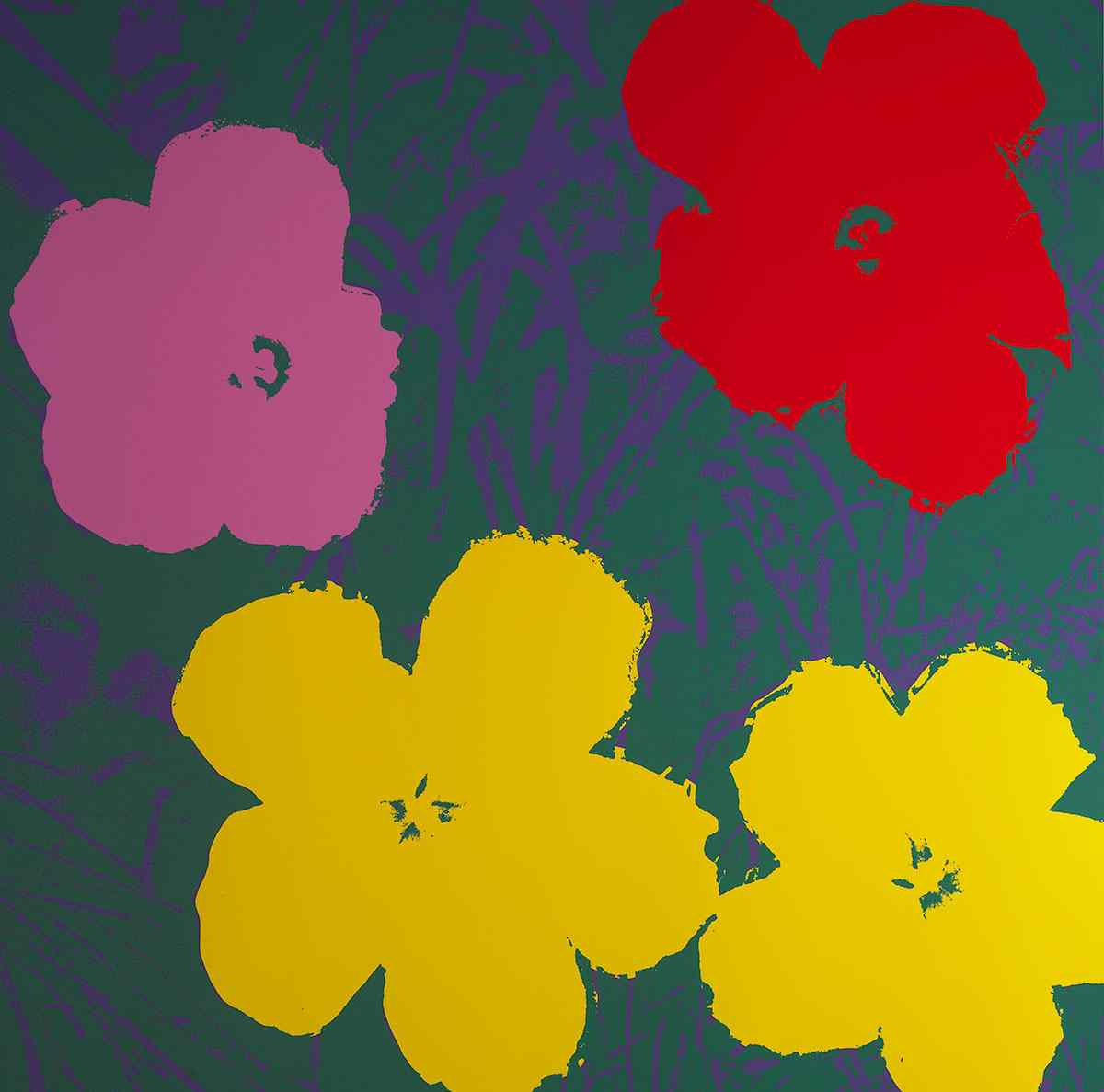 Appraisal: After Andy Warhol - American FLOWERS PORTFOLIO OF Ten colour