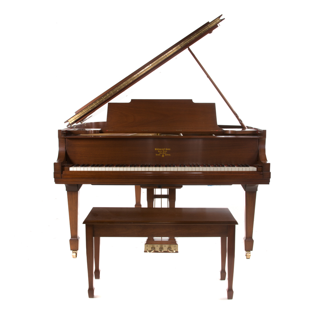 Appraisal: Steinway Sons mahogany baby grand piano dated serial number Model