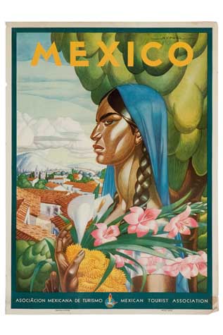 Appraisal: VARIOUS ARTISTS MEXICO Group of travel posters Sizes vary Conditions