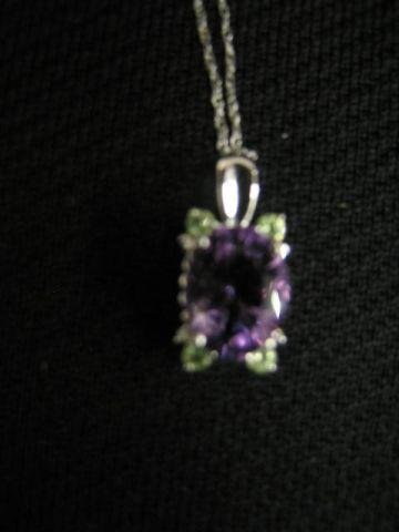 Appraisal: Amethyst Peridot Pendant k white gold