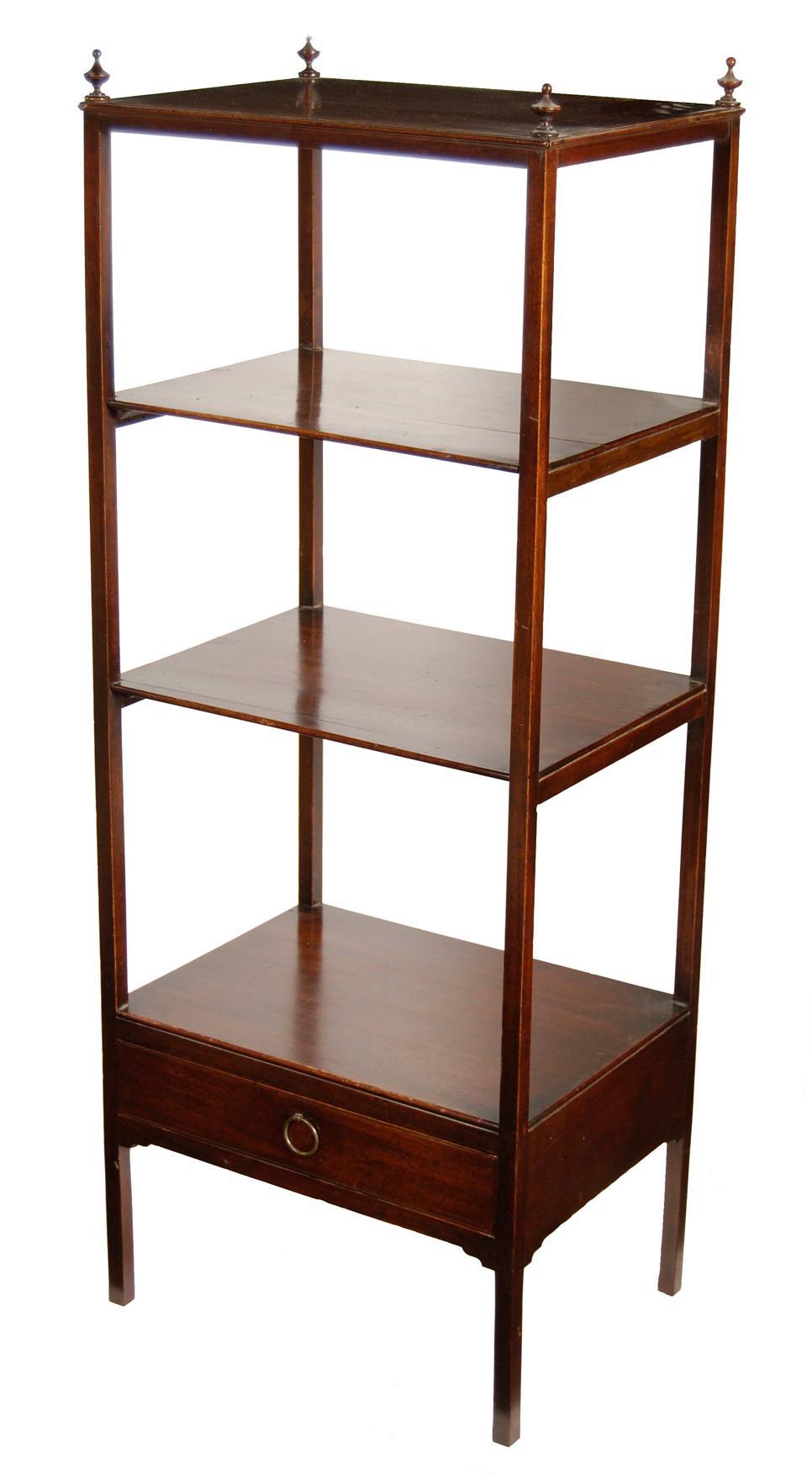 Appraisal: A th century mahogany four tier whatnot