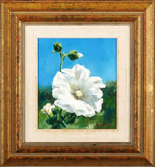 Appraisal: Gunnar Anderson American California b Hibiscus Flower oil on board