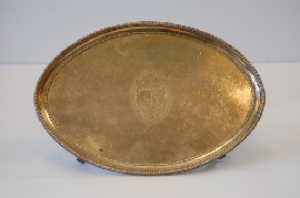 Appraisal: GEORGIAN STERLING SILVER FOOTED TRAY